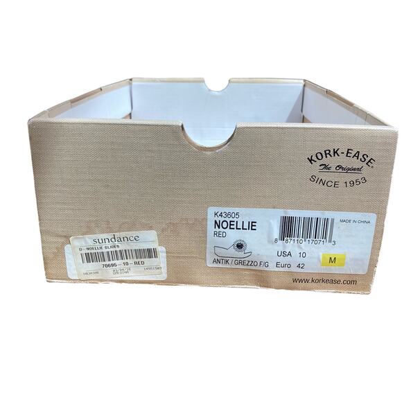 Kork-Ease Sundance sandals size 10 red 3d Flower artsy eclectic hippy boho - Picture 13 of 13